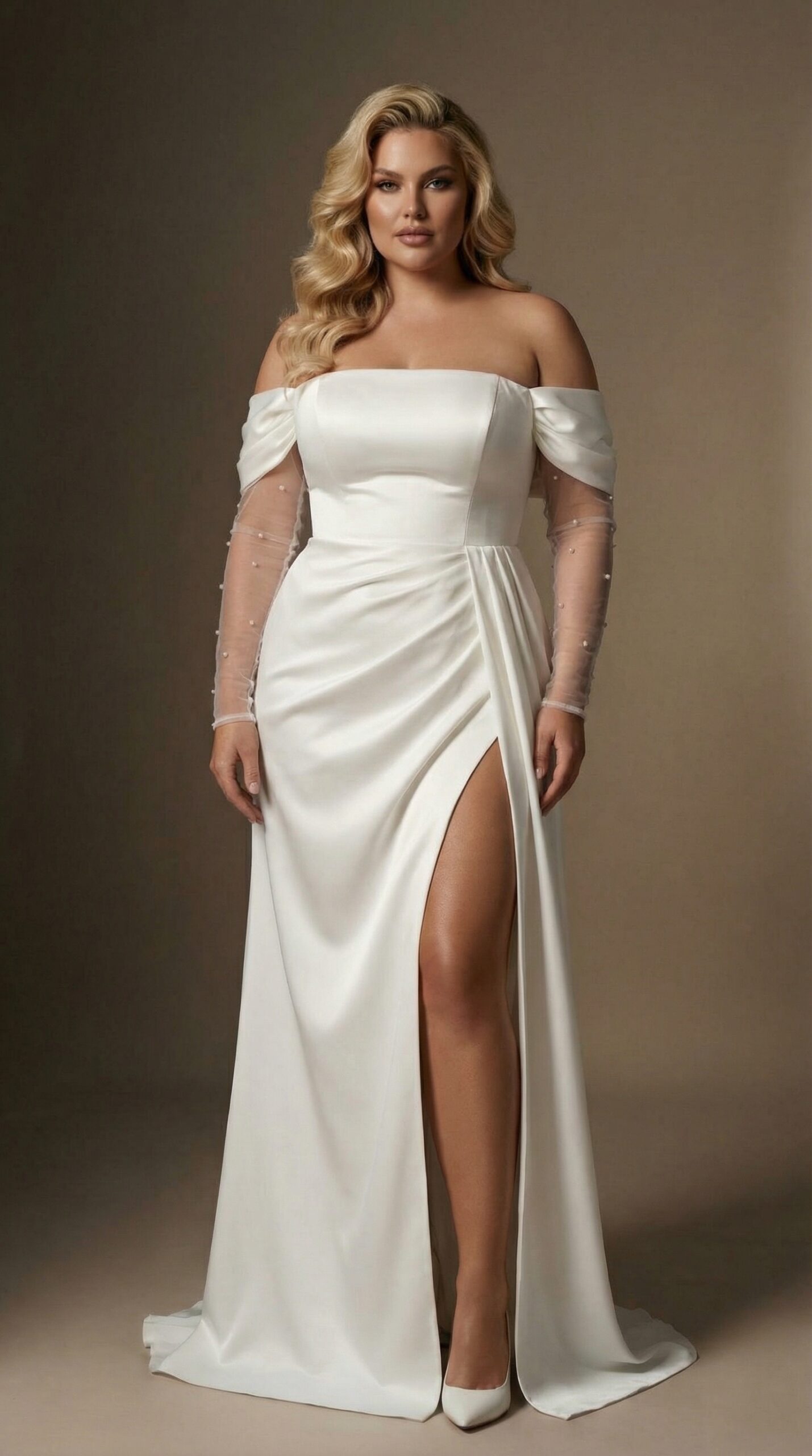 Свадебное платье Вип Айвори сайз плюс