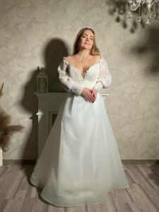 Свадебное платье большого размера 
