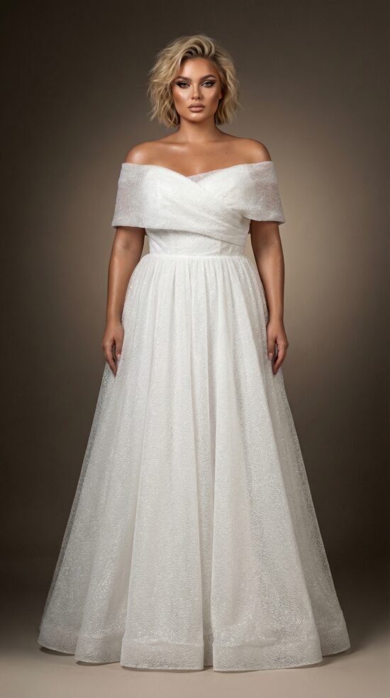 Свадебное платье Одета Шенон глиттер