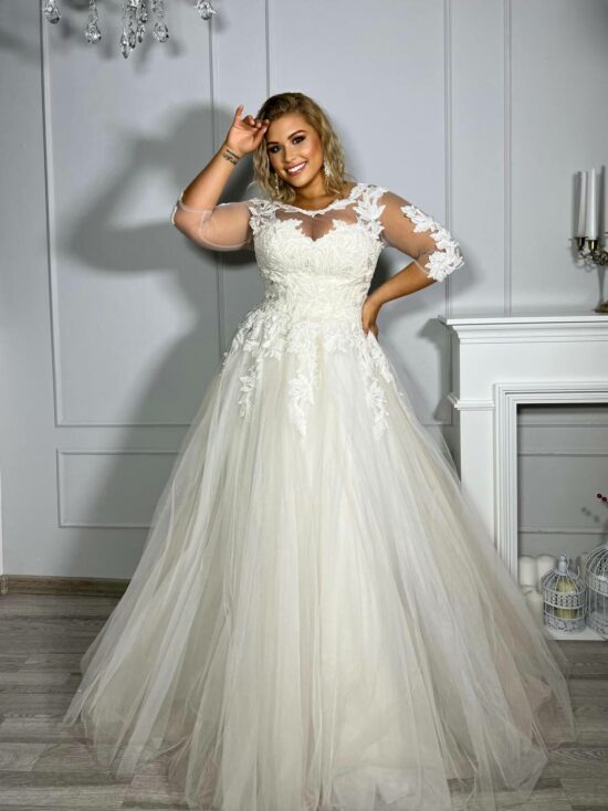 Свадебное платье Алина споса SP Карамель